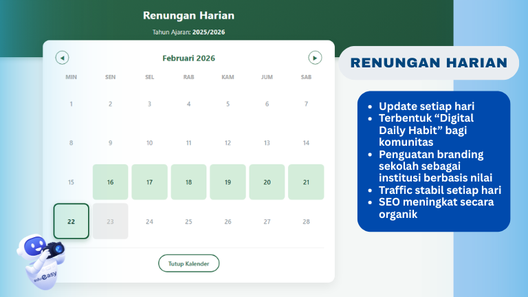 Featured image of post Transformasi Website Sekolah: Hadirkan Fitur Renungan Harian untuk Karakter & SEO